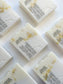 handmade calendula blossom soap with real calendula petals by Sweet Aurora