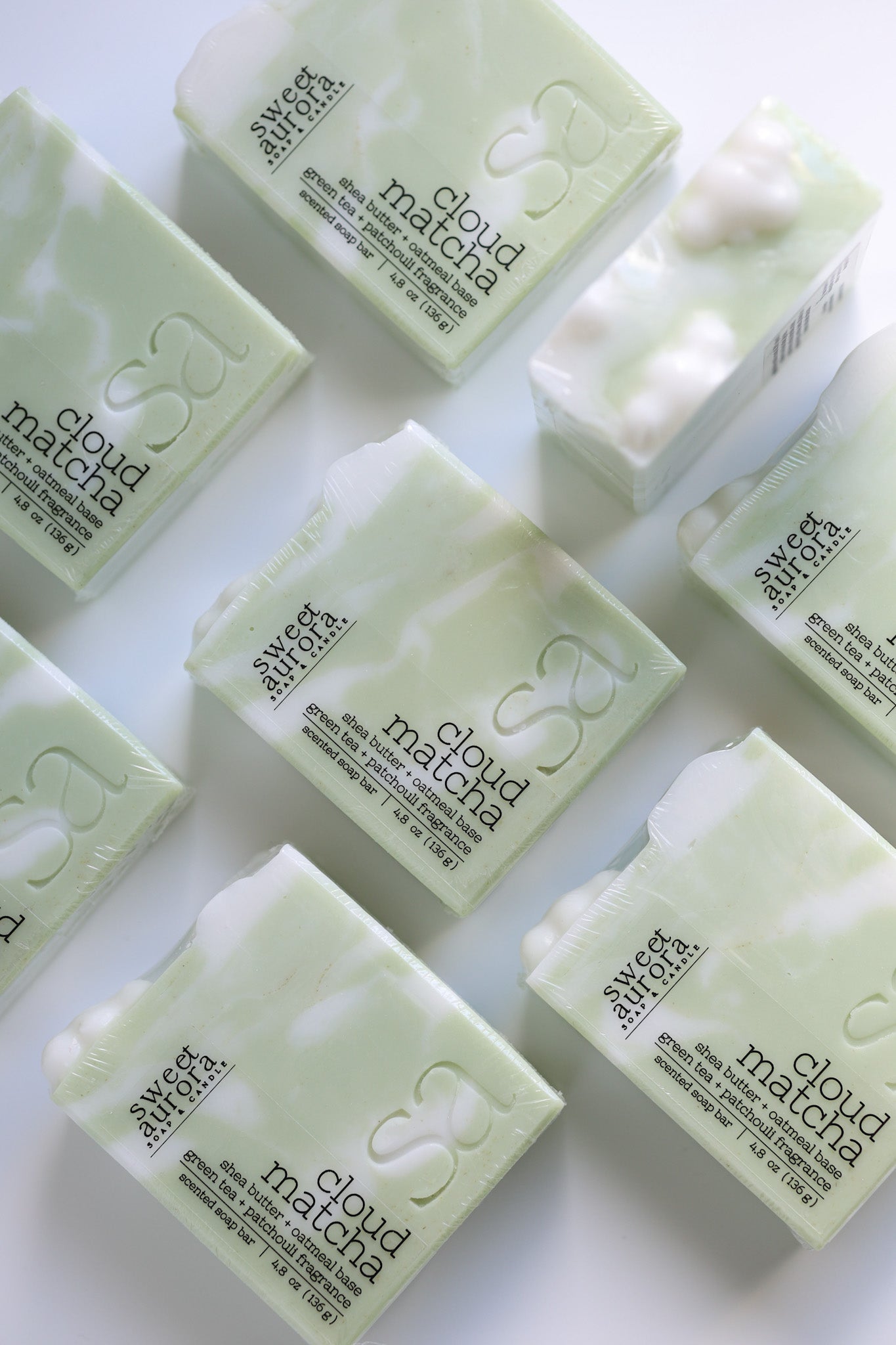Cloud Matcha Soap Bar - Sweet Aurora Co