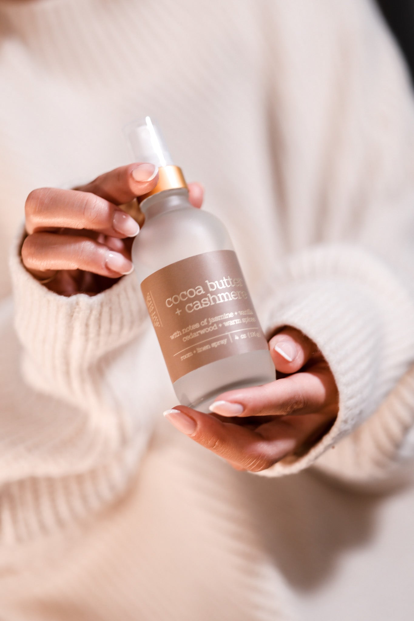 Cocoa Butter Cashmere Room & Linen Spray - Sweet Aurora Co