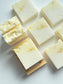 handmade calendula blossom soap with real calendula petals by Sweet Aurora