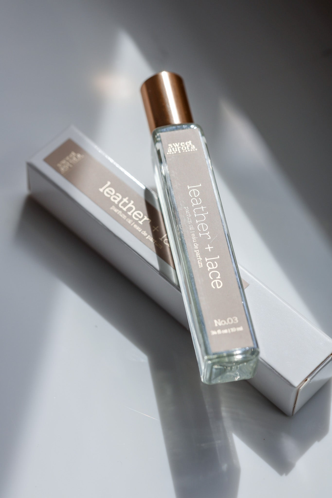 No. 03 · Leather + Lace · Parfum Oil Roller - Sweet Aurora Co