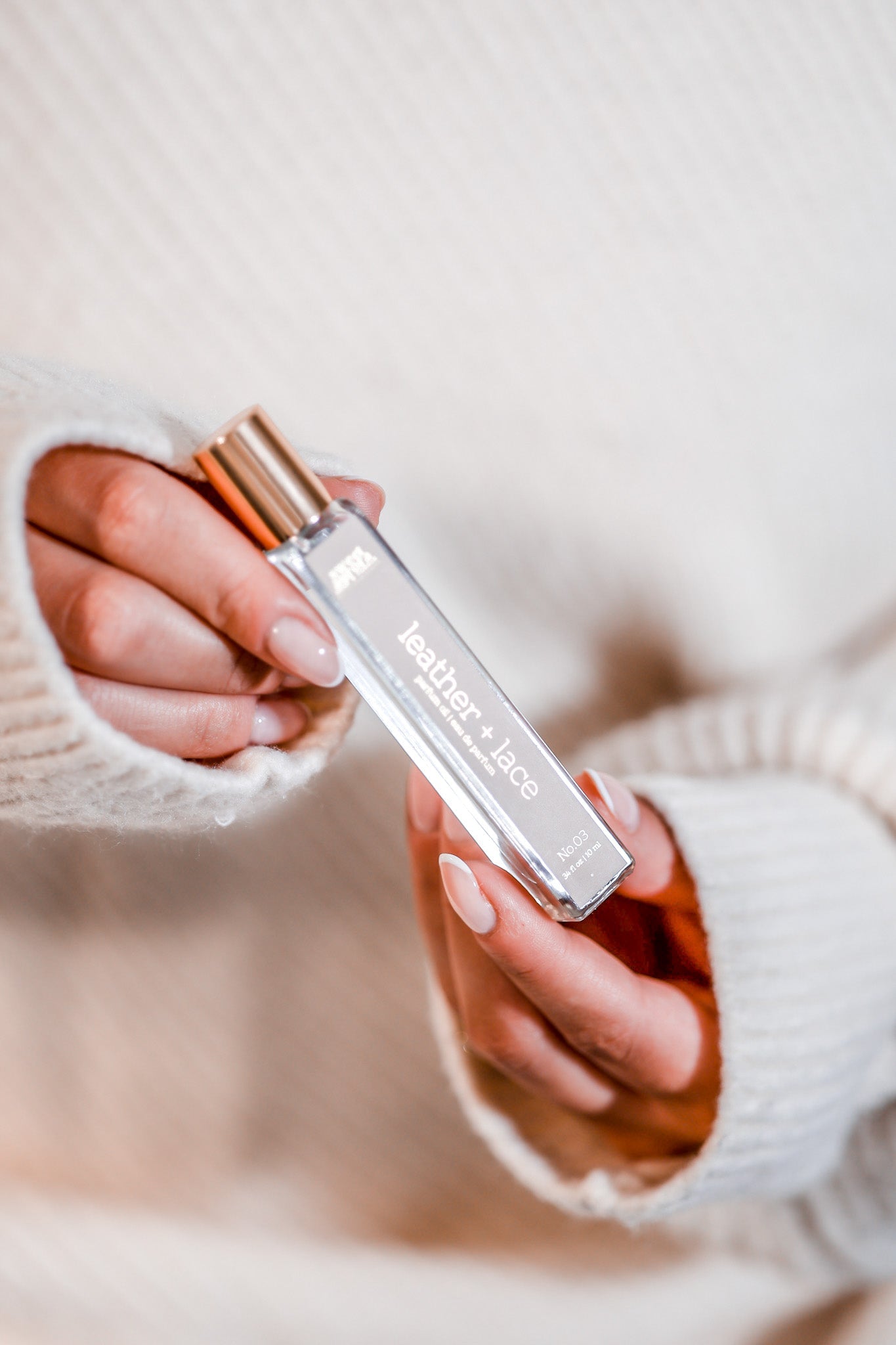 No. 03 · Leather + Lace · Parfum Oil Roller - Sweet Aurora Co