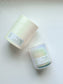 Sea Salt + Orchid soy wooden wick candle with coordinating gift box