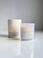 Lit Sea Salt + Orchid soy wooden wick candle with gift packaging by Sweet Aurora