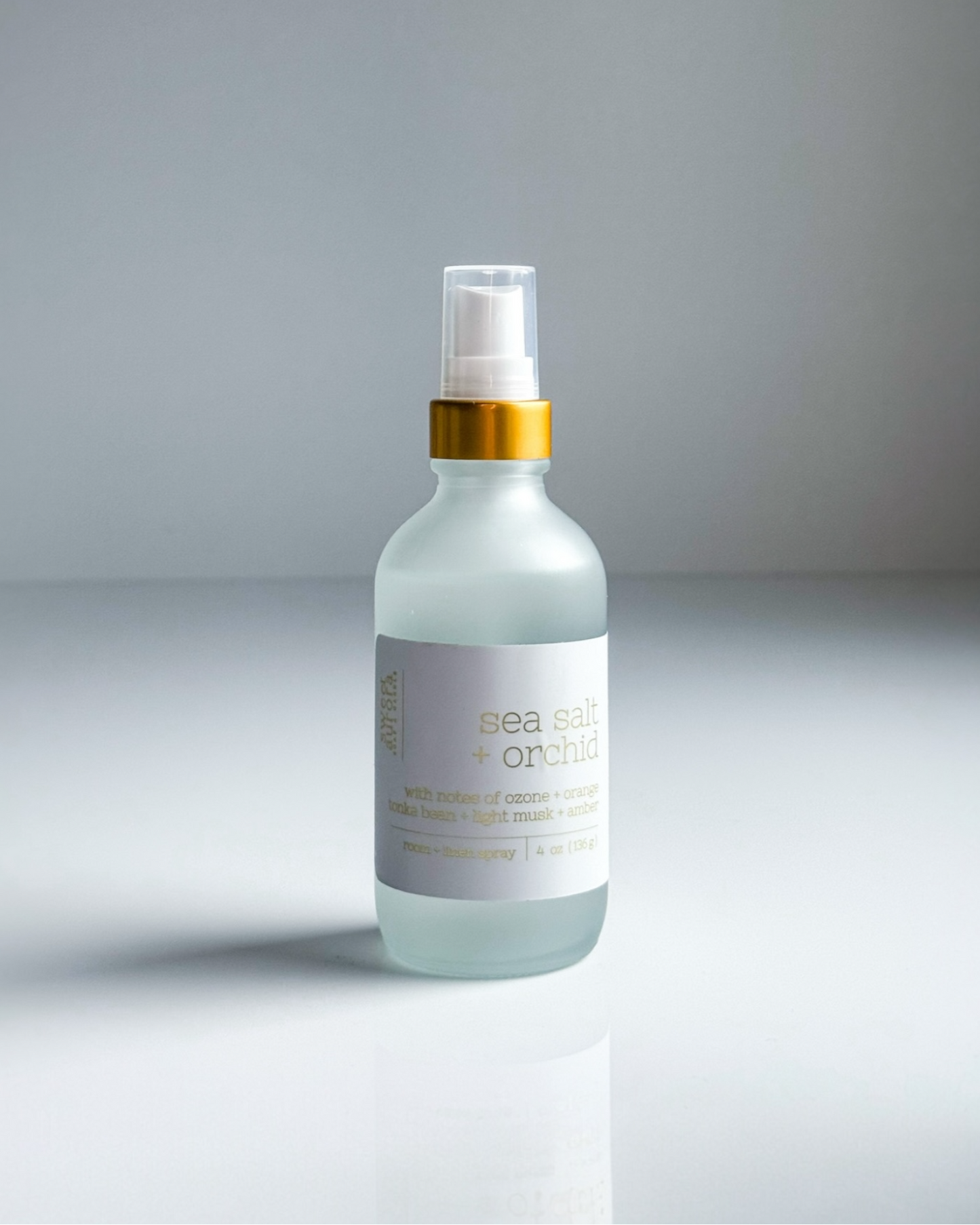 Sea salt + orchid room and linen spray home fragrance by Sweet Aurora Co New Jersey