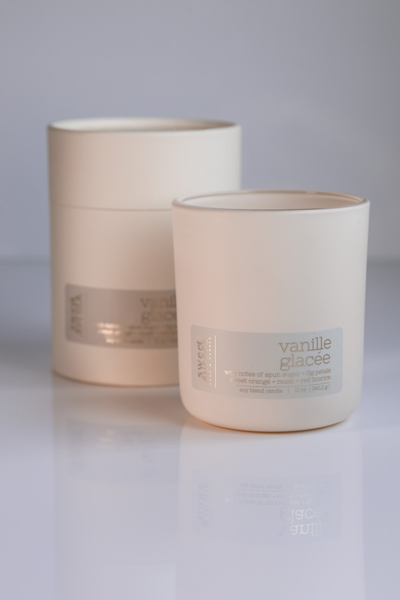 Vanille Glacée Wooden Wick Candle - Sweet Aurora Co